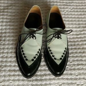 Adieu Paris Mint Blue Laced Shoes 37EU 7US